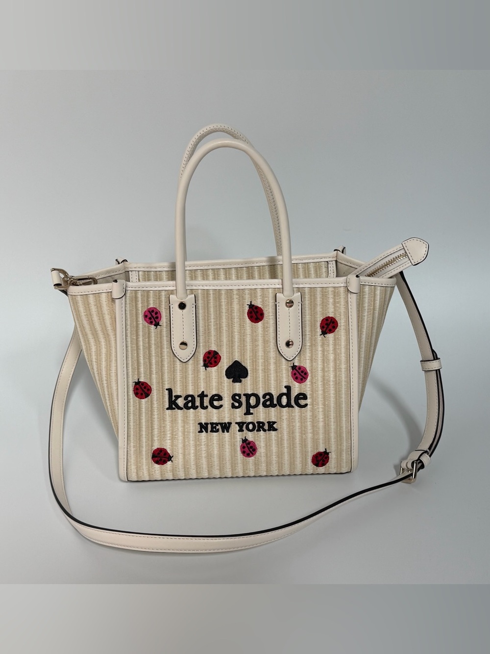 Kate Spade Ella Dottie Ladybug Bag/Tote/Crossbody Small
